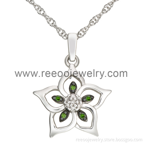 Polynesian Style Scarf Pendant Necklace, Brand Name Silver Jewelry